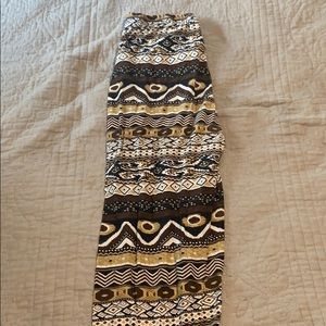 Brown tones, Tribal Print Leggings